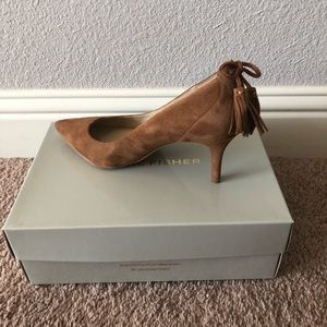 Marc Fisher Suede Tassel Heels